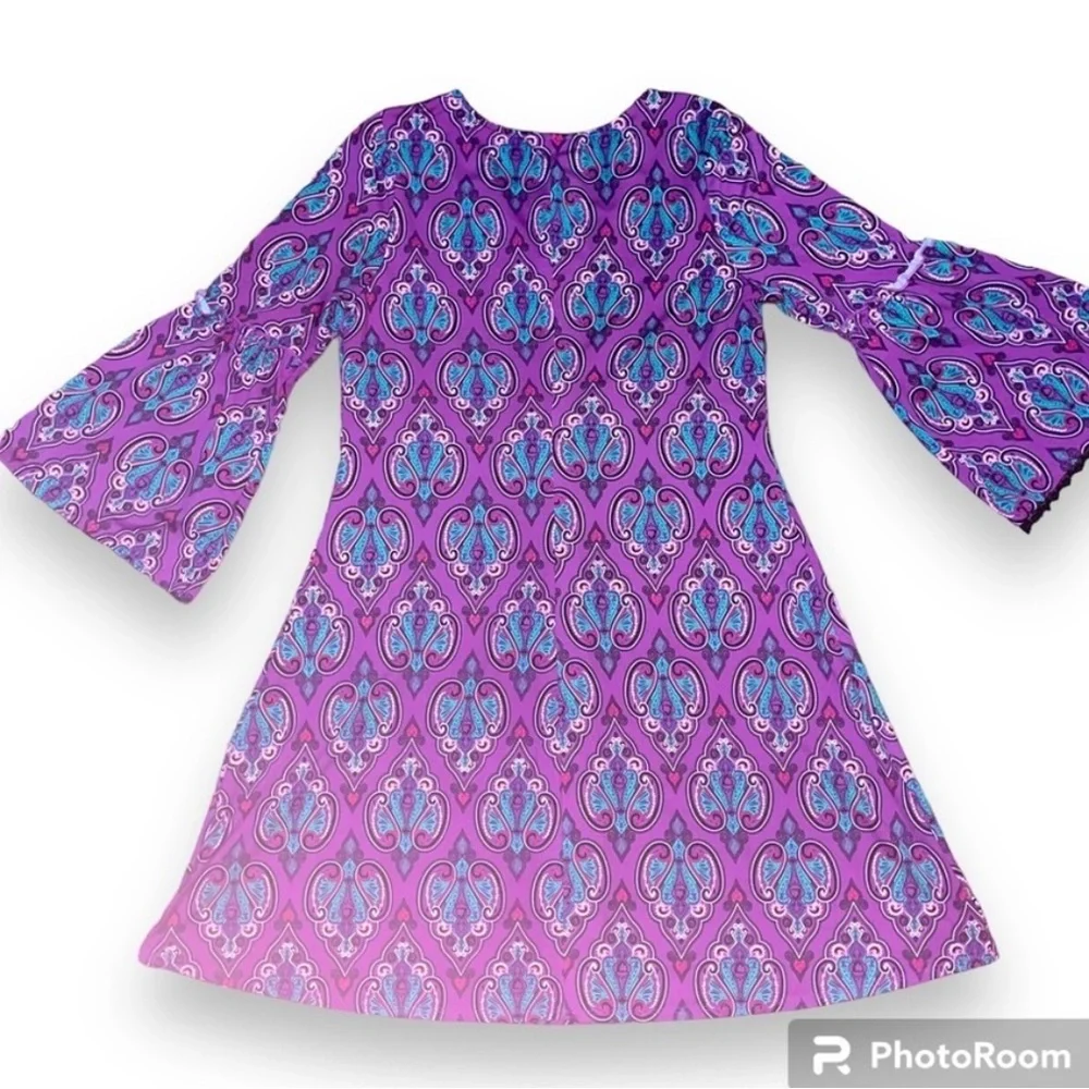 Disney Descendants D-Signed Evil Queen Youth large 14/16 Flare Purple Mal Dress